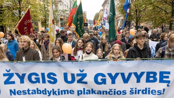 Марш за життя у Вільнюсі. Фото: gyvybe.lt