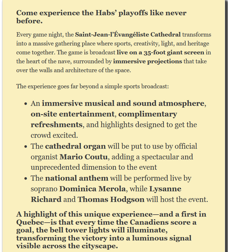 Beer-pizza hockey game broadcast held in Canadian Catholic cathedral фото 1