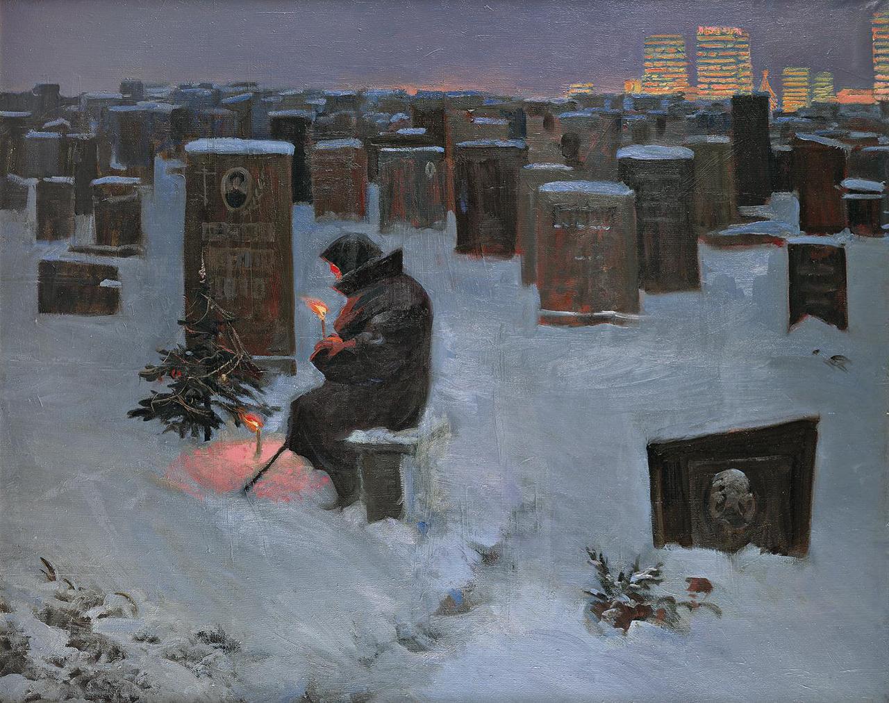 Новый год на кладбище: картина-пророчество о нашей жизни фото 1